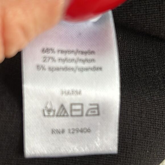 Venus Black Rhinestone V-Neck Long Sleeve Mini Dress NWT Size 4 - Picture 9 of 9